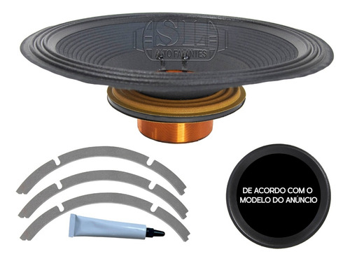 02 Kit Reparo Sl Compatível Com Eros Sds 800 E-815 15 4ohms