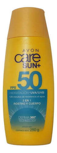 Avon Care Sun Protector Solar Fps 50 Cuerpo Y Rostro 250g