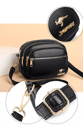 Bolso De Hombro De Mujer De Moda Fiesta Liso Cuero 3 Capas