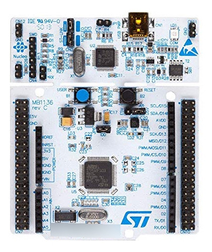 Placa De Desarrollo Stm32 Nucleo-64 Con Mcu Stm32f103rb,