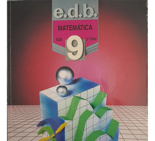 Matemática 9 E.d.b Editores ( Sin Uso)
