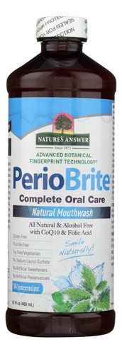 Nature's Answer Periobrite - Enjuague Bucal Sin Alcohol, Men