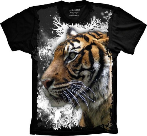 Camiseta Plus Size Tigre - Animais