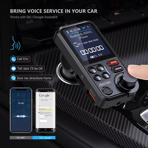 Cargador Adaptador De Transmisor Inalámbrico Bluetooth Fm Pa
