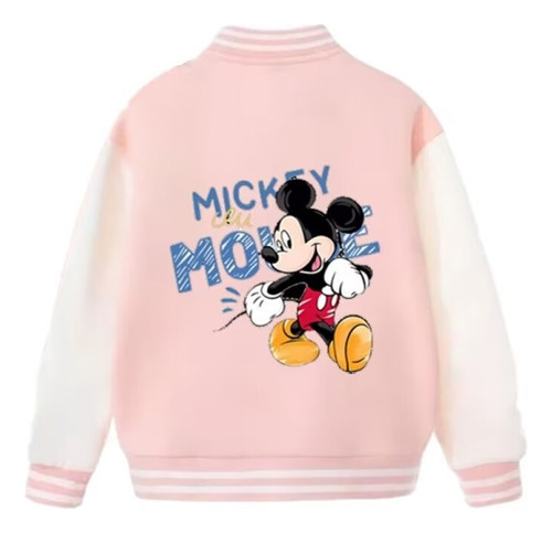 Chamarra De Béisbol Con Estampado De Mickey Mouse Sonrisa