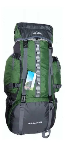 Morral Mochila Viajera Camping 80-90 Litros Rain Cover