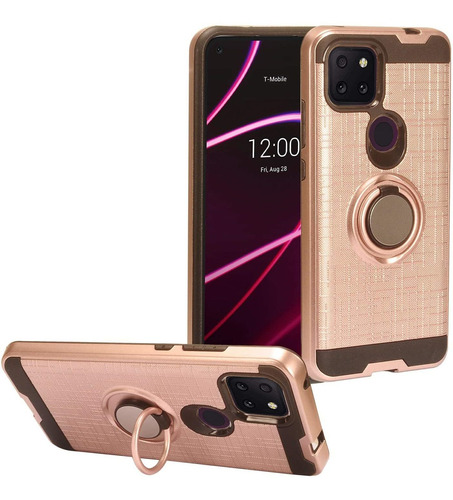 Funda Para T-mobile Revvl 5g, Rosa/soporte/resistente