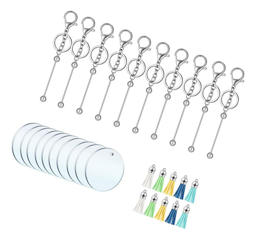 3 Chaveiro Acrílico Em Branco Para Kit De , 30 Unidades