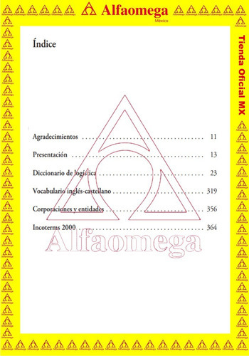 Diccionario De Logística - 3a Ed., De Soler, David. Editorial Alfaomega Grupo Editor, Tapa Blanda, Edición 3 En Español, 2012