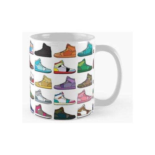 Taza Patrón De Zapatillas Calidad Premium