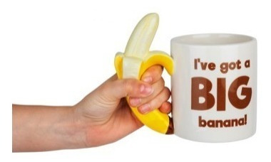 Imagen 1 de 1 de Taza Ceramica Big Banana Bigmouth Inc 709ml