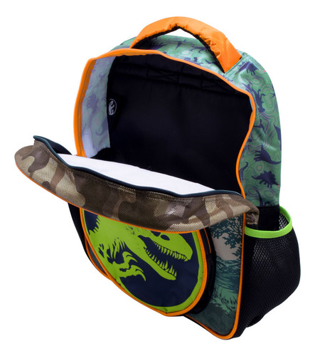 Mochila Primaria Infantil Universal Jurassic World 20 L Verde