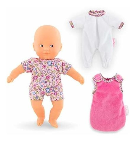 Corolle Mini Calin Buena Noche Muñeca Bebé Y Conjunto Mzbgl