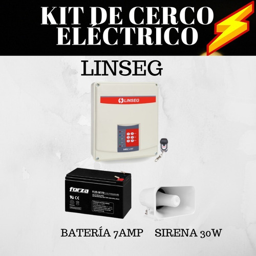 Imagen 2 de 6 de Kit Energizador Cerco Electrico Linseg!!!