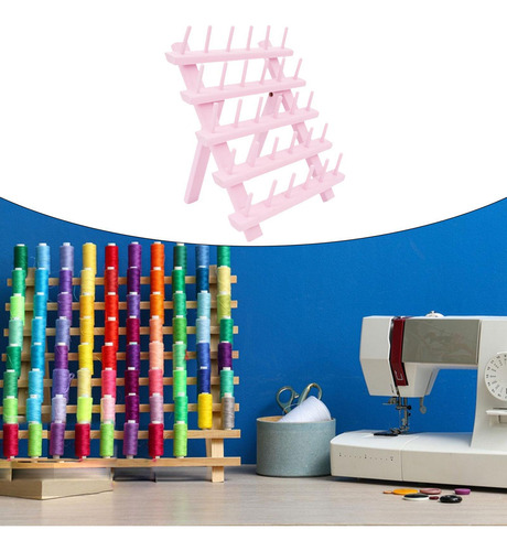 Soporte De Madera Para Conos De Hilo De Coser, Soporte Para