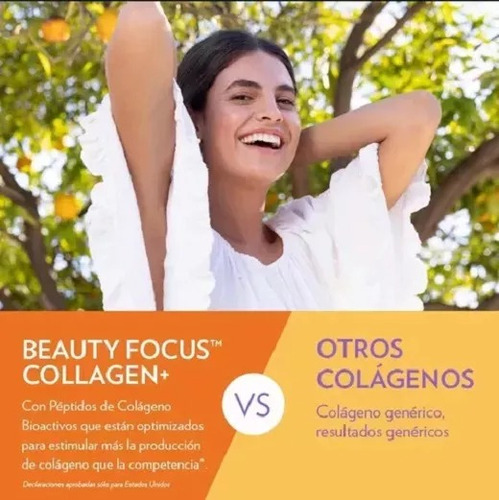 Colageno Nuskin Peptidos Bioactivos Y Doble Hidrolizado. Naranja
