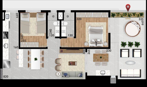 Imagem 15 de 18 de Apartamento Novo, Com 2 Dormitórios À Venda, 77 M² Por R$ 660.200 - Água Verde - Curitiba/pr - Ap0398
