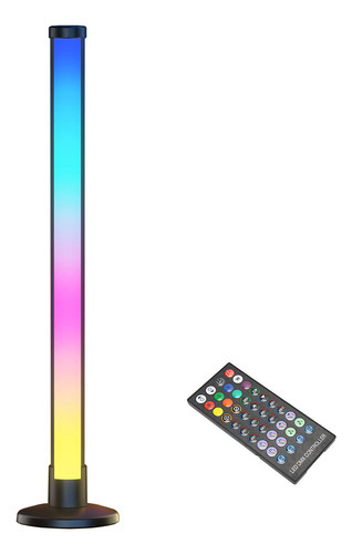 Lámpara Led Barra Rgb Multicolor 40 Cm + Control Remoto 7159 Color de la estructura Negro