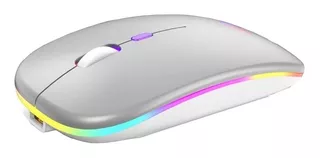 Mouse inalámbrico recargable Free Wolf X15 plateado