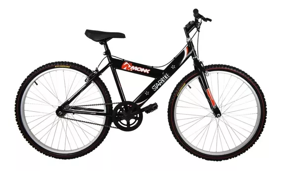 Bicicleta Monk Starbike Rodada 26 Montaña 1 Velocidades Color Negro