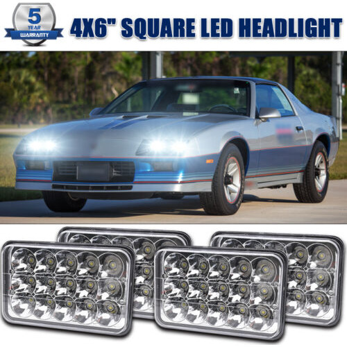 Faro Led 4x6 Para Chevrolet Camaro Iroc-z Z28 1982-1992