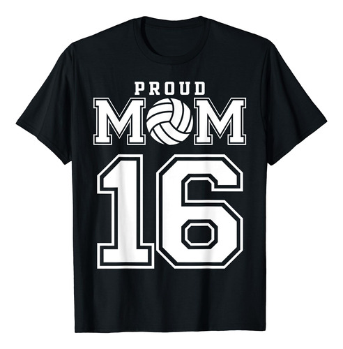 Camiseta Personalizada De Voleibol Para Mamá Número 16 Pe.