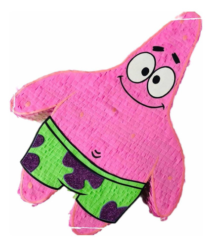 Piñata De Patricio Estrella Bob Esponja De 45 Cm Fiestas