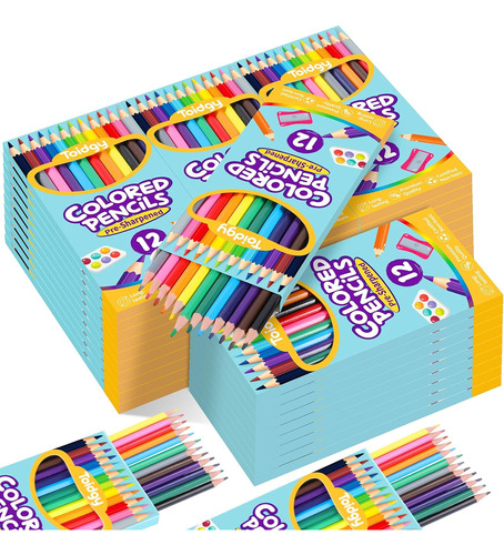 480 Count Colored Pencils Bulk, 40 Packs Colored Pencils ...