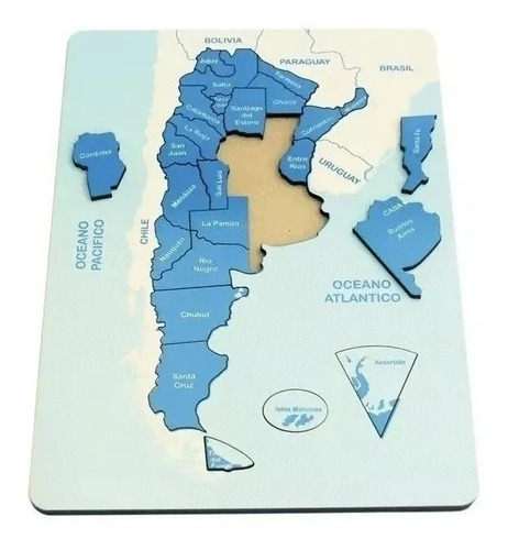 Puzzle Encastre Mapa De Argentina