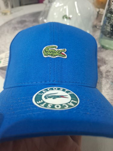 Gorra Lacoste Tenis Azul Unico Lisa (Usado)