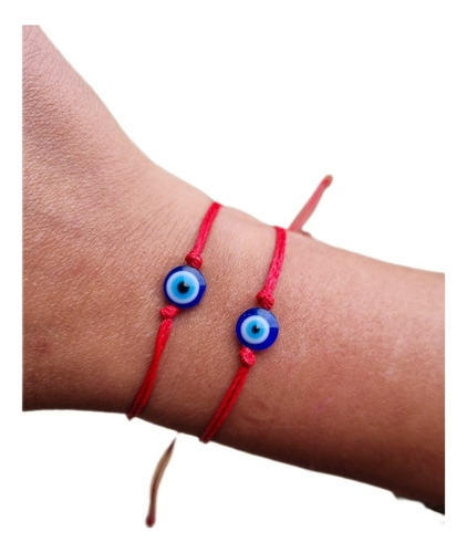 10 Pulsera Hilo Rojo Contra La Envidia Ojo Turco Protección 