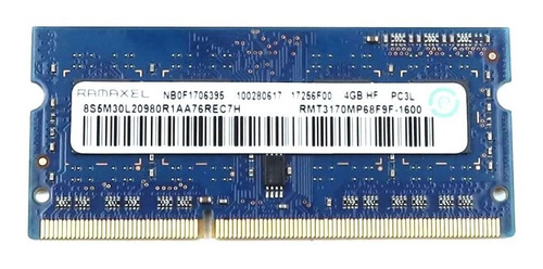 Ram Rmt3170mp68f9f-1600 - Ramaxel 4gb Ddr3-1600mhz/pc3l-1280 (Usado)