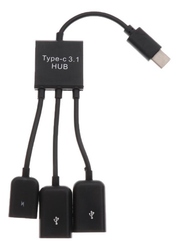 A Micro Usb 2.0 Otg Adaptador De Concentrador De Carga