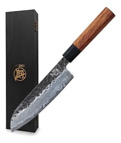 Mitsumoto Sakari Cuchillo De Chef Japonés Santoku De 7 Pu