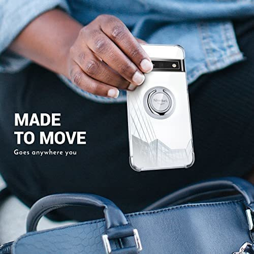 Silverback Para Pixel 6 Pro, Transparente, Con Soporte En Fo