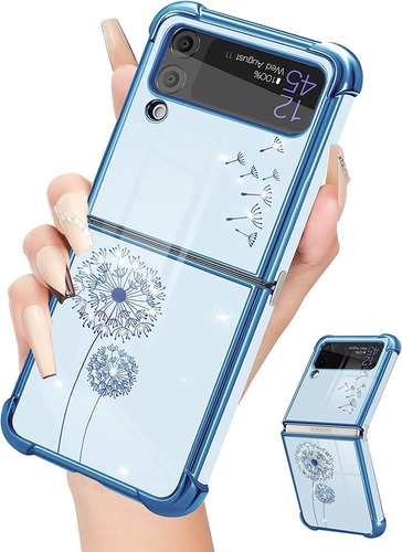 Funda Para Samsung Galaxy Z Flip 4 De 6.7 PuLG - Tpu Blue