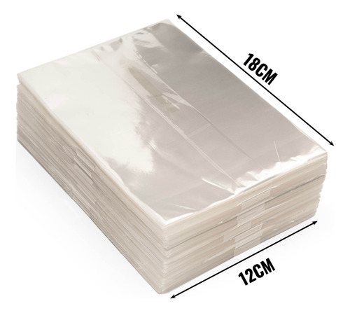Saco Plástico Transparente Pp - 12x18 - 6mm 1kg 770saquinhos