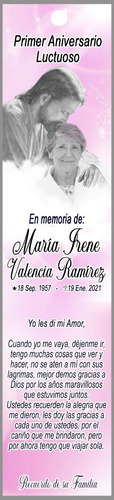 Esquelas Luctuosas Separador Invitaciones Aniversario 80 Pzs