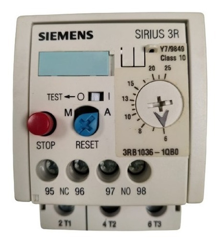 Relevo Sobrecarga Electrónico  6-25a  Siemens 3rb1036-1qb0