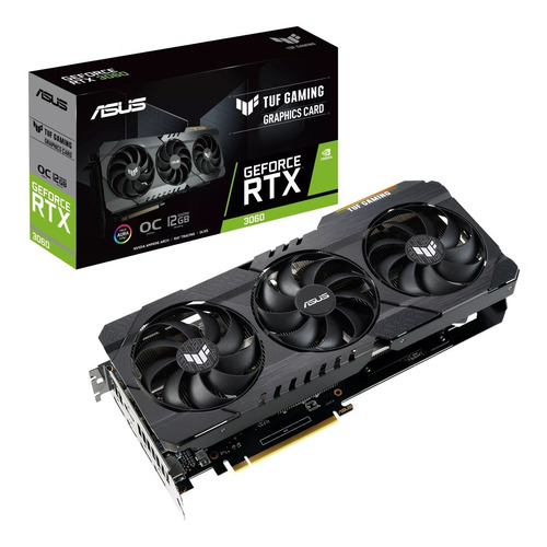 Placa De Video Asus Rtx 3060 Tuf Gaming Oc 12g V2 Nvidia