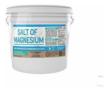 La Sal De Magnesio: Pura Sal De Epsom (cubo De 1 Galón, 8 Li