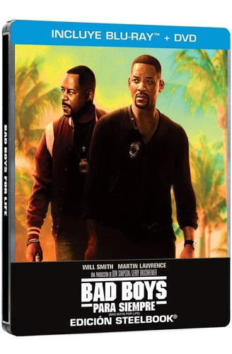 Bad Boys 3 Para Siempre Steelbook Pelicula Bluray + Dvd