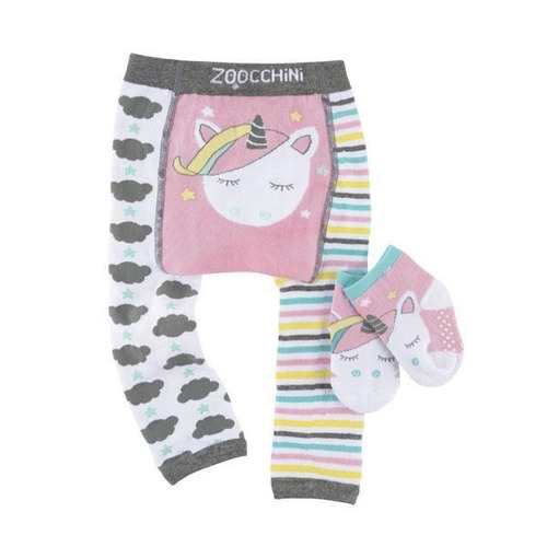 Ropa Bebés Pijama Leggins + Medias Zoocchini! Unicornio!