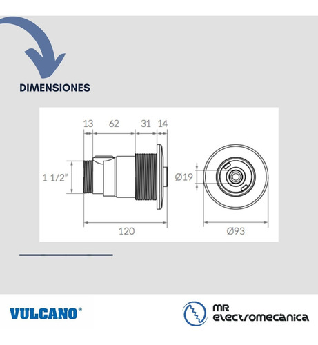 Jet Hidromasajeador Vulcano Hidromasaje Piscina Jacuzzi
