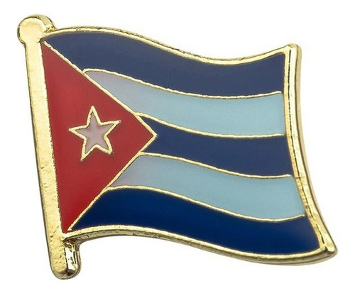 Pin Metalico Broche Bandera Cuba Pasaporte Pais Adorno