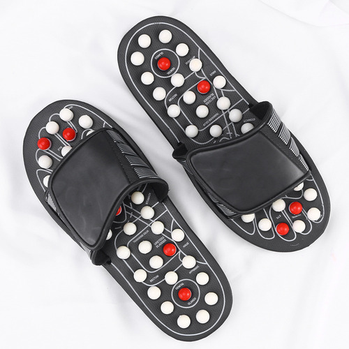 Sandalias De Masaje Reflejo Para Relajar Los Pies, Color Neg