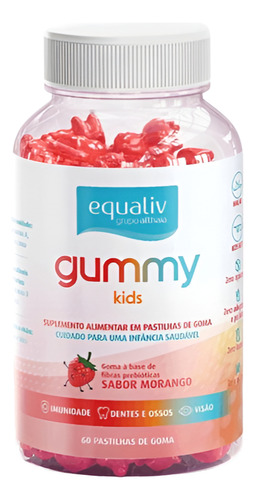 Super Gummy Kids (60 Gomas) - Padrão: Único Morango