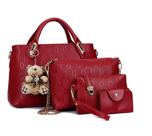 Imagen 1 de 10 de Juego De Bolsos Para Mujer Impermeable 4 Piezas
