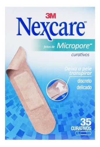 Gaze micropore autoadhesiva Nexcare Curativos feitos de micropore