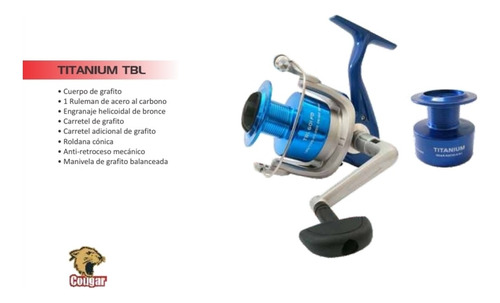 Titanium Tbl-401 Fd Gr+ Gr 1bb Reel Cougar